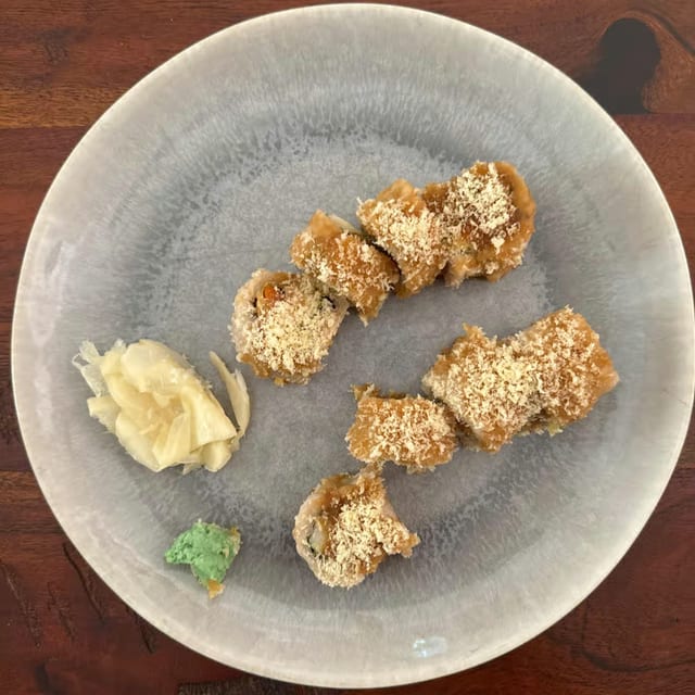 Teriyaki Veggie Crunch Roll.